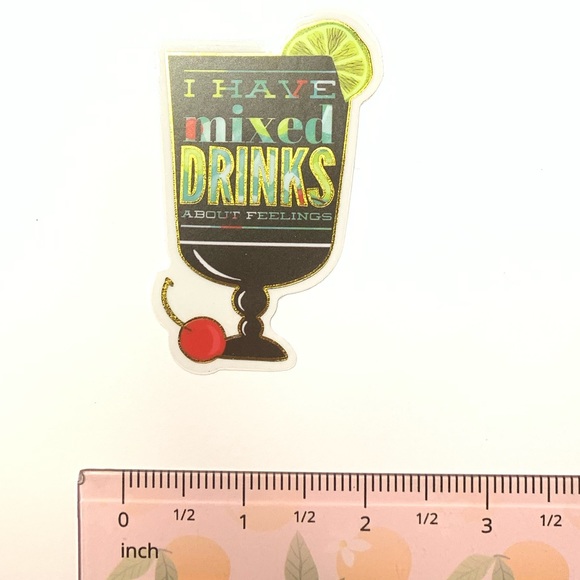 Funny Drinks Vinyl Sticker - Picture 2 of 2